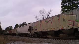 Good day railfanning Jesup, GA with NS engines leading backwards to Brunswick. 12/16/21