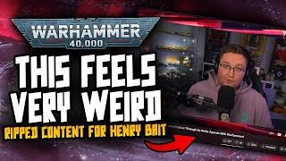 Henry Cavill 40K AI has come for my Channel...