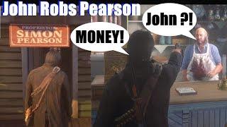 RDR2 John Robs Pearson & Destroys His Store - Red Dead Redemption 2 PS4 Pro