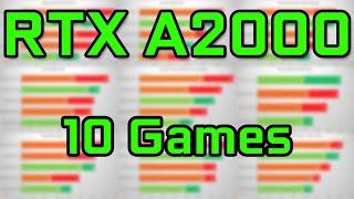 RTX A2000 Gaming Benchmark - 10 Games Tested - vs RTX 3060, RX 6600, RX 6600 XT