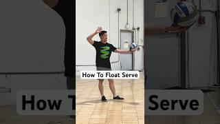 Learn the Overhand Float Serve technique step by step! #volleyballcoach #volleyballtraining