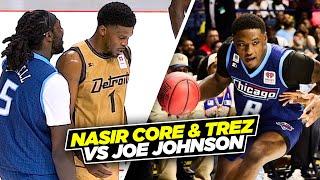 Joe Johnson vs Nasir Core & Montrezl Harrell at The Big 3 Was EPIC | Triplets vs Amps