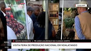 João Lourenço no Cuanza-Norte, visita Feira de produção nacional em Ndalatando