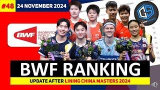 JOJO MASUK TOP 4! Ranking BWF Terbaru 2024 After#chinamasters2024 #bwfranking #badminton