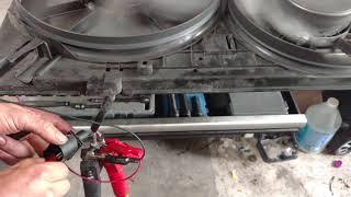 Bench testing VW 1.9 tdi radiator fan!