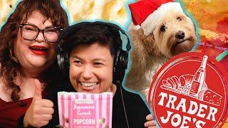 Kristin & Jen TRY EVERY NEW TRADER JOE'S ITEM For December | Kitchen & Jorn