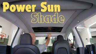 Power Sun Shade for Tesla Model Y - Install