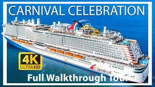 Carnival Celebration | Full Walkthrough Cruise Ship Tour 2024 | Roller Coaster & Water Park ! | 2024