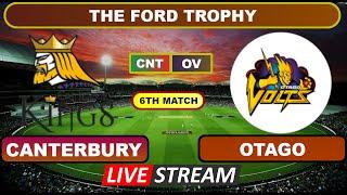 The Ford Trophy Live - Canterbury vs Otago Live Cricket Score & Commentary