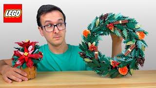 LEGO Poinsettia and Christmas Wreath REVIEW