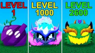 Blox Fruits Level 1 - 2600 Using Every Reworked Fruit