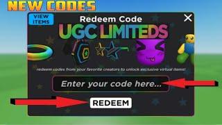 * NEW UPDATE * ALL WORKING CODES FOR UGC LIMITED IN AUGUST 2024! ROBLOX UGC LIMITED CODES