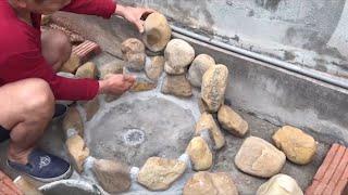 建造后院水槽太厉害了 Building a backyard sink is too great