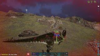 ARK Official Pvp Testing 570dmg Carcharodontosaurus vs Giga top stat