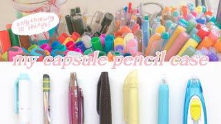 if i could only keep 10 stationery items... // my capsule pencil case