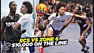 "YouTubers vs TikTokers" Got PHYSICAL w/ $10K On The Line!! Ballislife East Coast Squad vs Zone 6!!