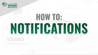 Setting Notifications in Sensei CRM | Sensei