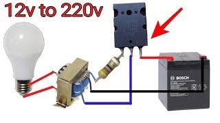 How to make 12v to 220v inverter