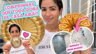 COMPRINHAS QUE TODA DONA DE CASA AMA + BANHEIRO QUASE PRONTO!