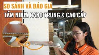 So sánh và báo giá tấm nhựa ốp tường nano cao cấp và tầm trung | Tấm ốp tường nano | Haroma