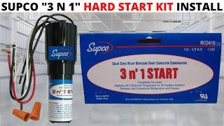 HVACR: How To Wire/Install A Hard Start Kit For AC/Refrigeration Systems (SUPCO 3 N 1 Installation)