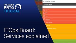 PRTG Tutorial - ITOps Board - Services