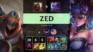 Zed Jungle vs Evelynn: Triple Kill, Legendary - NA Master Patch 14.22