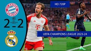 Bayern Munich vs Real Madrid (2-2) | UCL Semi-Final First Leg Summary 2023-24 - Goals and Highlights