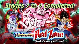 Stages 7 to 9 of Ultimate Red Zone [Goku's Story Edition] Completed! (DBZ Dokkan Battle)