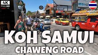 Koh Samui - Thailand - Chaweng Road 4K Walking Tour