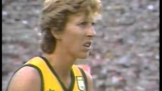 Olympics - 1984 Los Angeles - Womens Broad Jump Final Qualifying Jump  imasportsphile