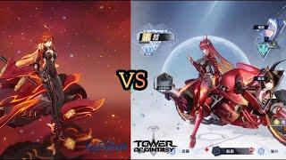 Mavuika from Genshin Impact VS Nola from Tower of Fantasy (gameplay comparison)