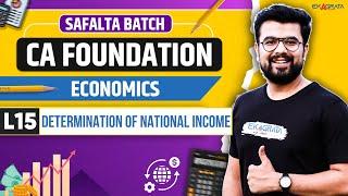 CA Foundation Economics 2025 | Chapter 6 Determination of National Income | L15 | By Jatin Dembla