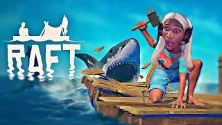 WE STRANDED ON AN ISLAND!|RAFT GAMEPLAY|EP. 1|FT. MY GIRLS