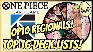 One Piece Card Game: @Tak-GamesAu OP10 Regionals! Top 16 Deck List!