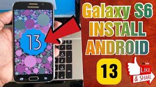 Samsung Galaxy S6 Install Android 13 CrDroid Rom Full Installation Tutorial & Quick Review