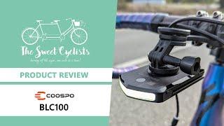 Coospo BLC100 Bike Front Light Mount Combo Review - feat. Dual Garmin Mounts + 100 Lumen COB LED