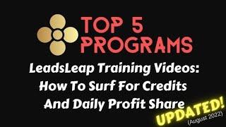 Leadsleap Training Video (Update to #2) : No More Ad Ratings When Viewing Ads For Credits