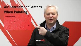 How do understand Air Entrapment Craters when spray painting