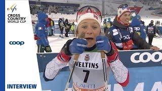 Maiken Caspersen Falla | "The course was very fast" | Lahti | Ladies' Sprint | FIS Cross Country