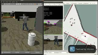 2021.01.~08 ros gazebo serving robot simulation