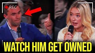 MAGA Leader TRASHED by Feminist… WATCH HIS FACE!