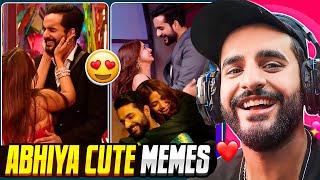 Reacting to ABHIYA cute Memes !!