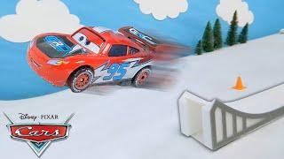 Lightning McQueen Epic Snow Jump Challenge! | Pixar Cars