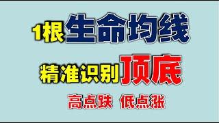 真懂了，主力利用一根神奇生命均线暗示顶底，散户被骗了很多年（散户一定要看）  #技术分析教学  #技术分析   #美股