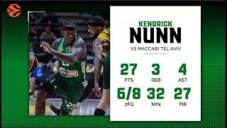 Maccabi - Panathinaikos 88-95 Kendrick Nunn (27 Points, 27 PIR)