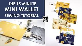 Mini Wallet or Gift Card Holder Tutorial
