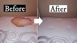 CLEAN WITH ME | Watch stains disappear | Removing urine/sweat stains from a mattress