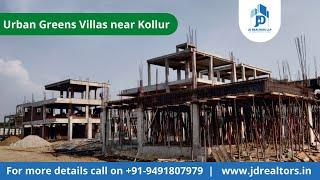 Triplex villa for sale in gated community hyderabad gachibowli | Urban Greens Villas at Pati Village