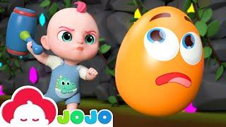 Surprise Eggs Kids Songs | Exploring the Surprise Eggs Cave | Baby JoJo Nursery Rhymes